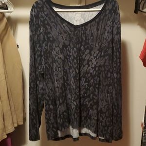 Super soft leopard casual top